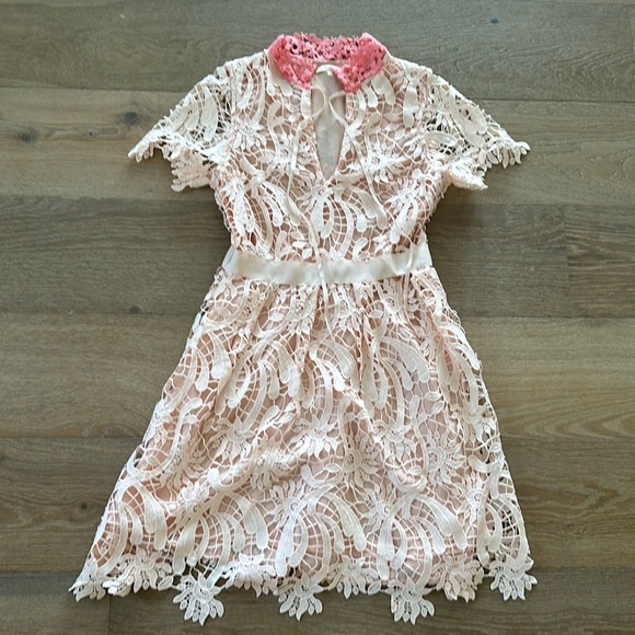 Maje Dresses & Skirts - Maje Dress Pink Lace size 2